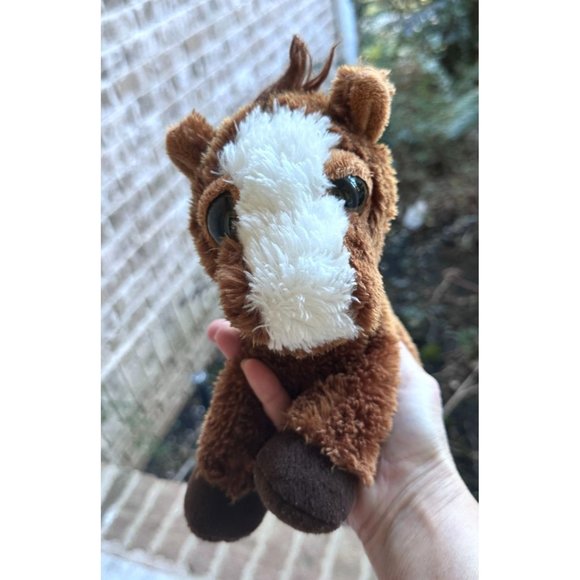 Prancer Pony Plush Dreamy Eyes Brown Cuddly Aurora Unisex Cowboy Horse C… - Picture 1 of 12